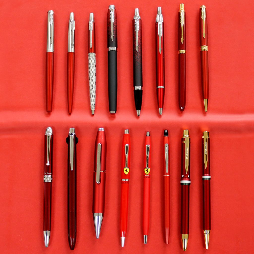 赤い高級筆記具集めました！！ | PARCELAブログ
