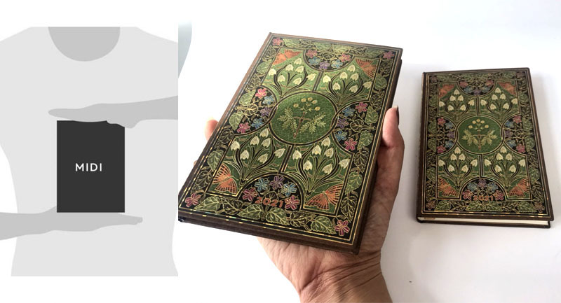 Paperblanks 2021 ミディサイズ パルセラ