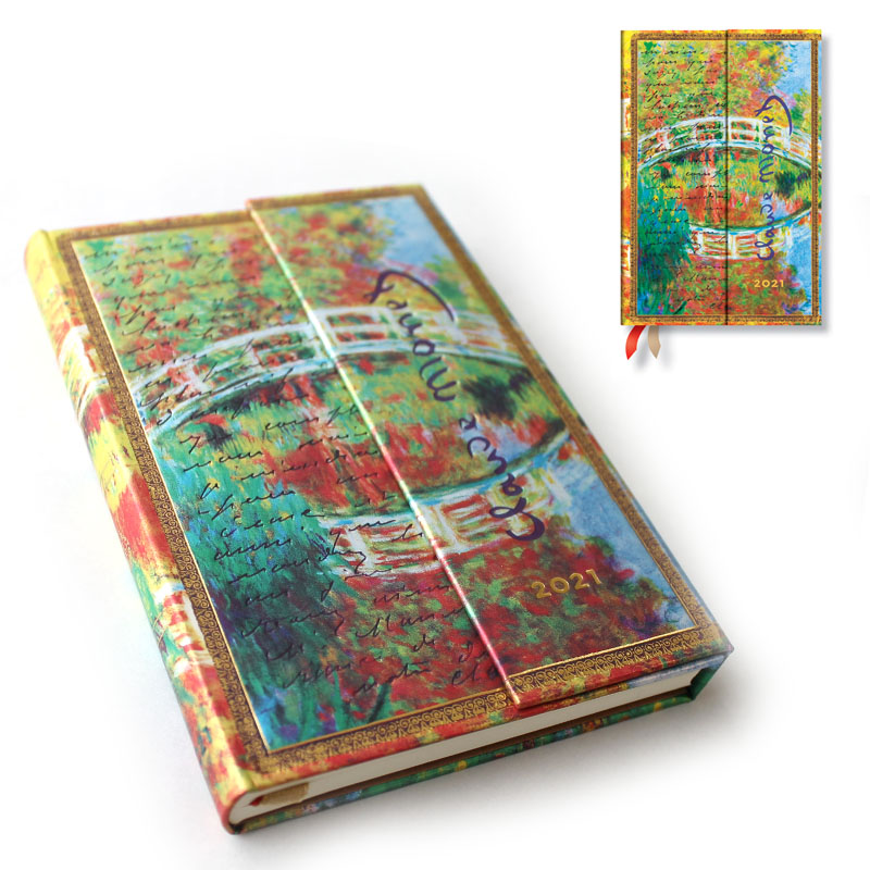 モネ日本の橋【2021】ペーパーブランクス 2021年 ダイアリー スケジュール帳 ミニサイズ Paperblanks