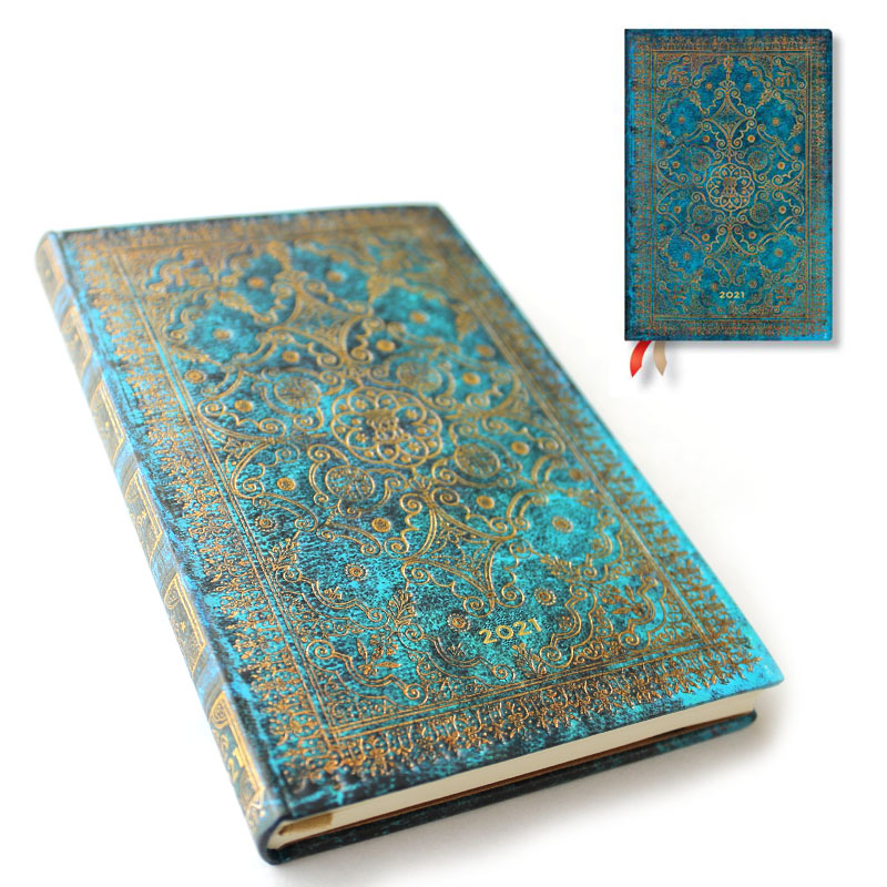 紺碧【2021】ペーパーブランクス 2021年 ダイアリー スケジュール帳 ミニサイズ Paperblanks