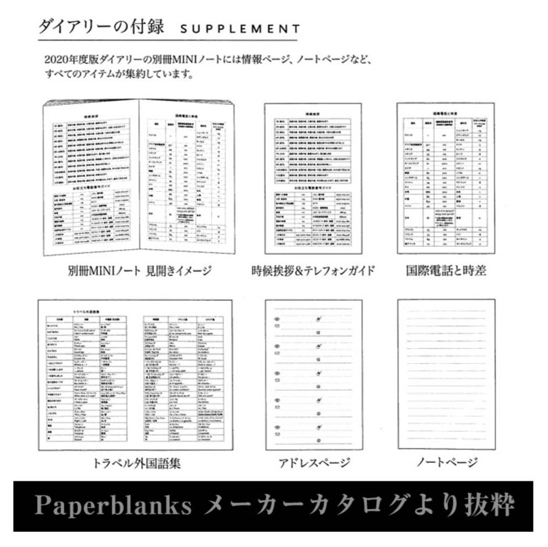 【2021】ペーパーブランクス 2021年 ダイアリー スケジュール帳 ミニサイズ Paperblanks