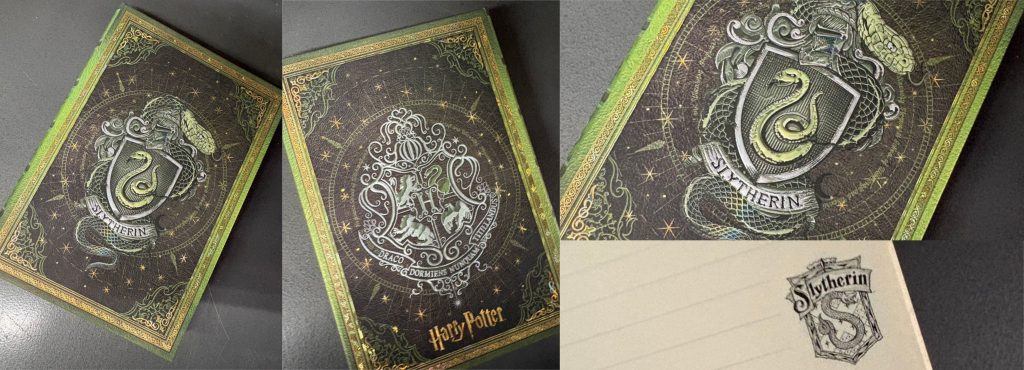 ペーパーブランクスのハリーポッターシリーズ。Paperblanks
スリザリン